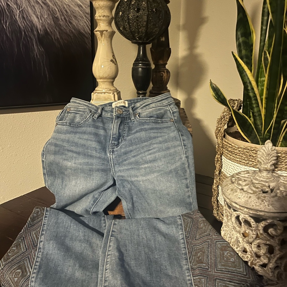 Shyanne Light Blue Straight Leg Jeans